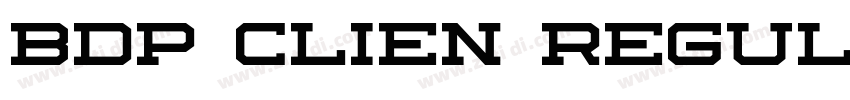 BDP Clien Regular字体转换